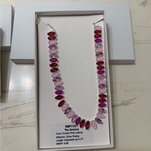 Frosted Pink Lollipop Necklace “The Evianna”